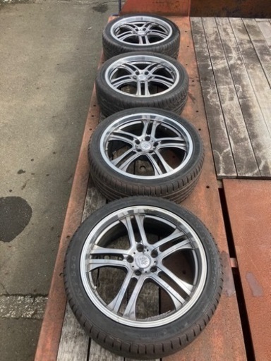 Lehrmeister　レアマイスター 19インチ アルミホイール 深リム 245/40r19 8j +43 PCD114.3