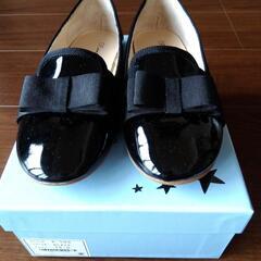 黒　エナメル　フォマルシューズの画像