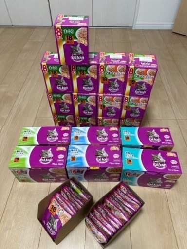 値下げしました！カルカンパウチ18歳から各種70g×221袋キャットフード