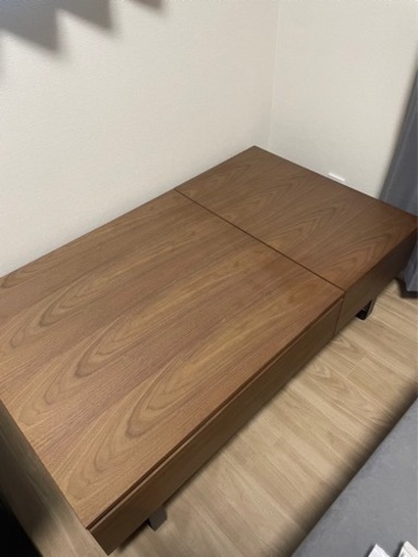 美品！[幅120] LOWYAセンターテーブル ローデスク リフトアップ式 昇降式