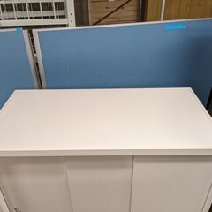 生興 クウォール 3枚引戸書庫 内筒交換錠 RW45-310S オフィスキャビネット 収納家具 上下兼用 3段の画像