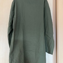 お値下げ●カーディガン　長袖　ロング　リネン　●ブラウニージャパン、麻混　usedの画像