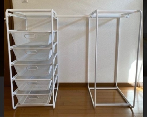 IKEA ワードローブ 衣服収納 アルゴート 高さ100   2台セット