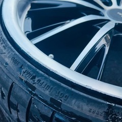 【ご成約済】バリ山タイヤセット❣️19インチ アネーロコラソン シャルマン 4本 前後異形の画像