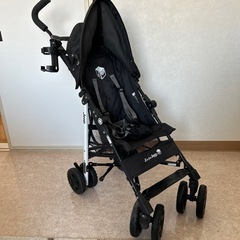 JEEP ベビーカー　ブラック　ドリンクホルダー付きの画像