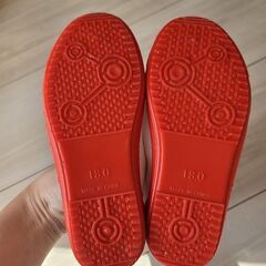 2回着用のみ 18cm 上靴 体育館 シューズ 靴 幼稚園 保育園 小学生の画像