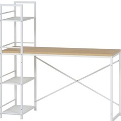 デスク チェア セット 机 椅子  収納ラック付きの画像