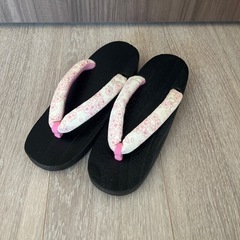 下駄　ピンクの画像