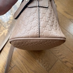 【美品】GUCCI マイクログッチ シマレザー 2way ハンドバッグの画像