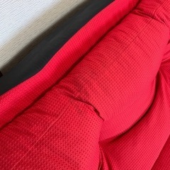 赤いソファの画像