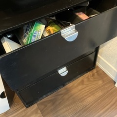 木の引き出し　3段の画像