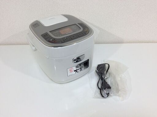 （2/29受渡済）JT8278【IRISOHYAMA/アイリスオーヤマ 炊飯器】美品 2022年製 ERC-MC50-W 5.5合炊 マイコン炊飯器 内釜：極厚火釜