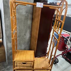 リサイクルショップどりーむ天保山店　No11503　籐ラック　ハ...