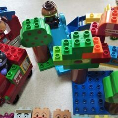 値下げしました！アンパンマンブロックラボシリーズ四点の画像