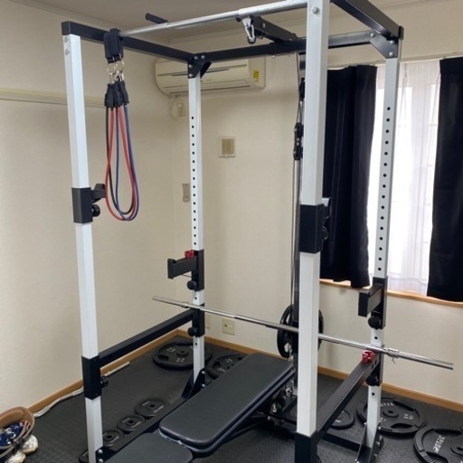 【終了】パワーラック、ベンチ、バーベルセット