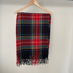 チェック大判ストール