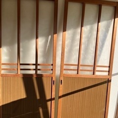 昭和　レトロ　引き戸　昭和ガラスの画像