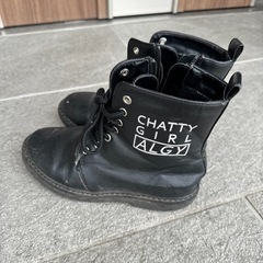 🉐 ALGY 編み上げブーツ　21cm