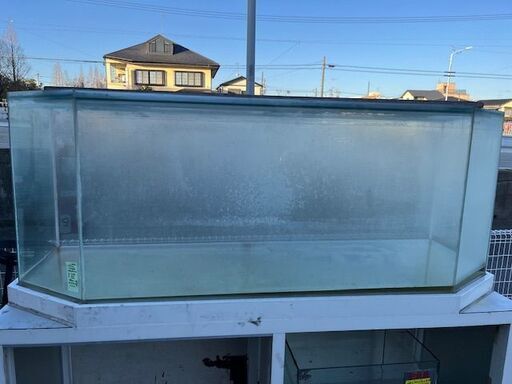 中古　ガラス６角型架台付ケース