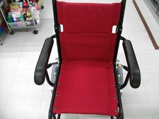 車いす 介助式 エコノミー 日進医療器 TH-2SB エンジ 標準軽量タイプ 折りたたみ可能 車椅子 苫小牧西店