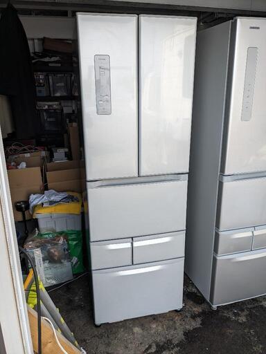 東芝　6ドア冷凍冷蔵庫　426L　ベジータ　両開きフレンチドア　2012年製　TOSHIBA　観音開き