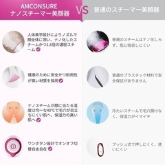 Amconsure フェイススチーマー 美顔器の画像