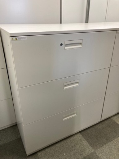 DSK 3段ラテラル書庫 天板付 カギ有 中古