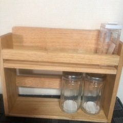 （値下げ）調味料ラックと調味料入れ等の画像
