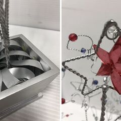 ▼【アクサリーツリー　シルバー塗装　高さ40㎝　オブジェ　置物　】（NF240214）515-132の画像