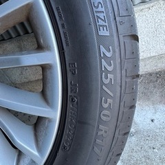 ※最終値下げ※BMW 純正キャップ付きホイール✖️4本　ブリヂストン　ネクストリー※早い方優先の画像