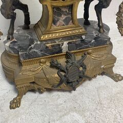 ✨🔔期間限定🔥ジモティー特別価格🔔✨訳アリ特価 IOROLOGIPENDULESCLOCKS  大理石 マントルクロック 装飾置時計 アンティーク オブジェ ゴージャス バロック様式の画像