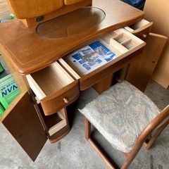 鏡台ドレッサーミラー机椅子化粧台の画像