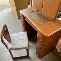 鏡台ドレッサーミラー机椅子化粧台の画像