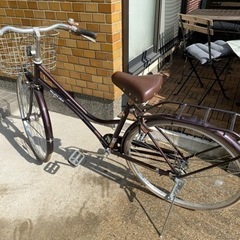 自転車 コンズサイクル ボルドシティ　ダークブラウン系