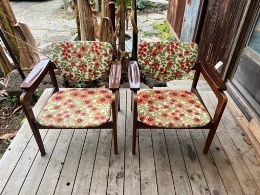 カリモクチェア2脚