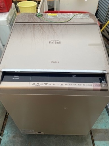 日立 11．0kg洗濯乾燥機BW-D11XWV 2016年製
