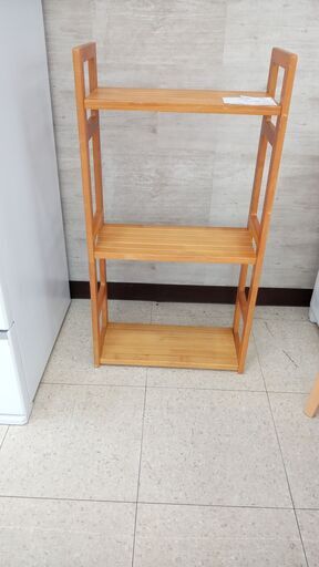 ★ジモティ割あり★  棚 ナチュラル H113×D26×W59 クリーニング済み TJ4187
