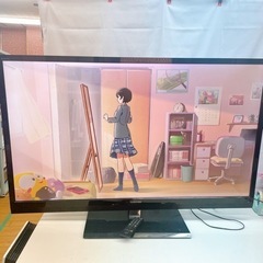 💛【動作品】TOSHIBA 55A2★東芝 液晶テレビ 55インチ 11年製 B-CASカード付 根元ぐらつき有り 現状品