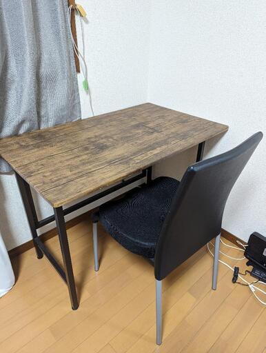 デスク　チェアセット　折りたたみデスク