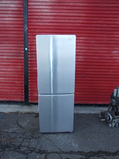 【紋別市発】ノンフロン冷凍冷蔵庫　ハイアール　Hail　JR-NF173B　2021年製　176L　２ドア　冷凍54L　冷蔵119L　高さ1410㎜　幅502㎜　奥行598㎜　通電作動確認　中古品