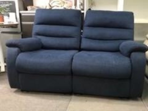 取引中　ニトリ　布張り　電動リクライニングソファ　2人掛け　程度良好