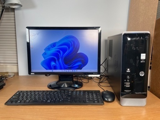 フルセットです♪hpパソコン&ディスプレイ&キーボード&マウス