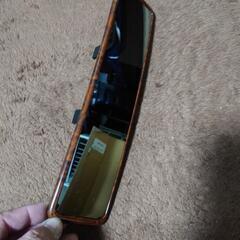ウッド柄ルームミラーの画像