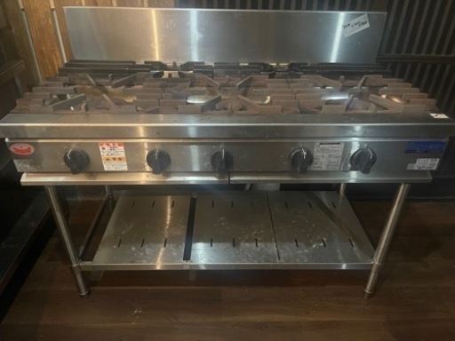 マルゼン　業務用　5口コンロ　2021年式　良品