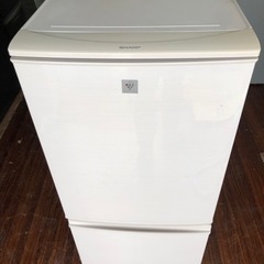 送料無料☆SHARP 137L 2ドア冷凍冷蔵庫【SJ-14E5-KW】 【公式通販】