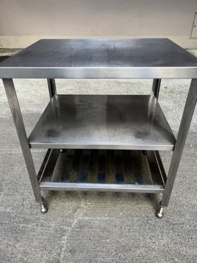 ステンレス作業台 幅750×奥行600×高さ850「ｍｍ」