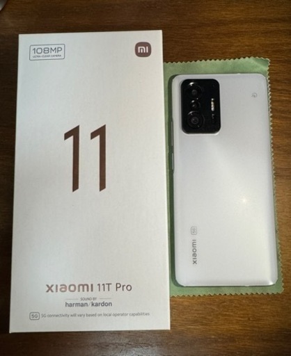 【引渡し決定】Xiaomi 11t PRO ホワイト 128GB 美品 SIMフリースマホ