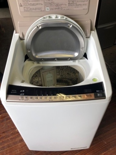 おすすめ　北九州市内配送無料　保証付き　日立 HITACHI BW-DV80A N [ビートウォッシュ 洗濯乾燥機 （8kg） シャン