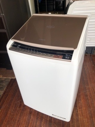 おすすめ　北九州市内配送無料　保証付き　日立 HITACHI BW-DV80A N [ビートウォッシュ 洗濯乾燥機 （8kg） シャンパン]