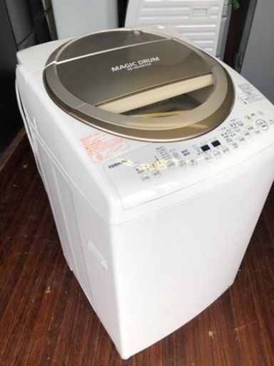 おすすめ　北九州市内配送無料　保証付き　東芝 TOSHIBA AW-8V3M（T） [たて型洗濯乾燥機 （8.0kg） マジックドラム ブラウン]